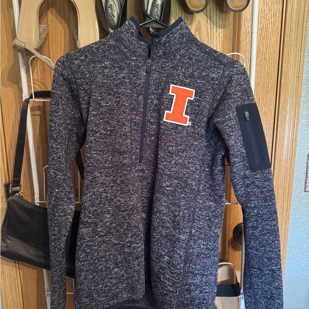 Antigua Navy Fighting Illini Women's Pullover